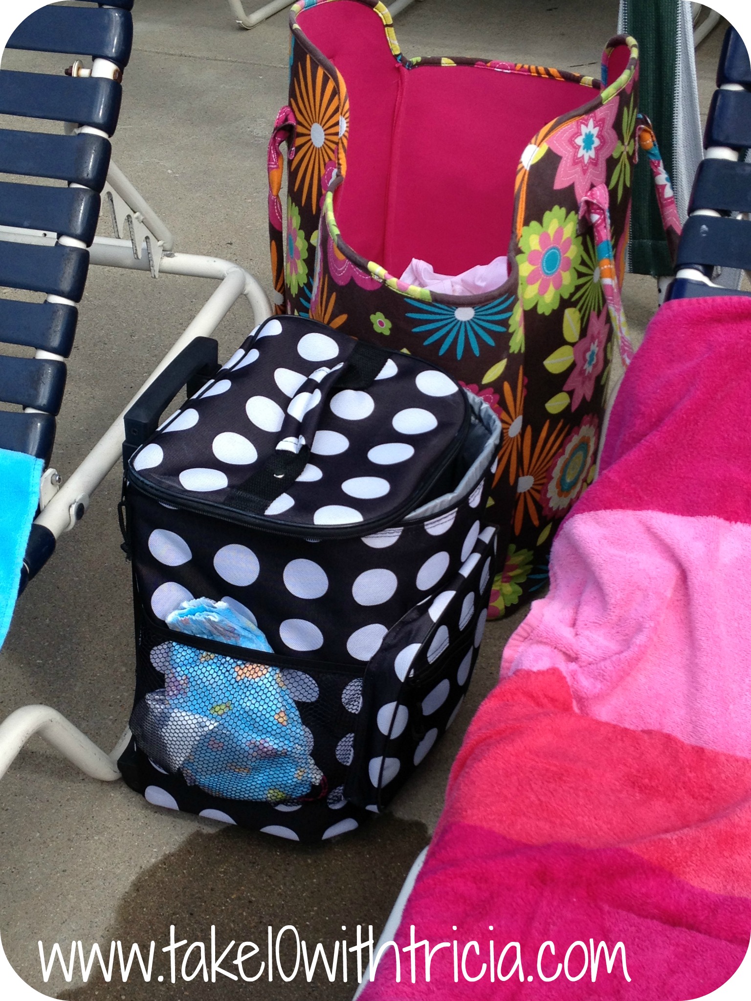 pool bag with cooler