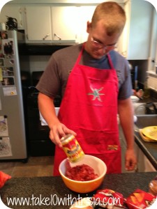 Adding-Red-gold-to-burgers