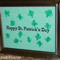 St. Patrick’s Day Shamrock Thumbprint Craft