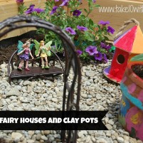 Painting Fairy Houses and Clay Pots