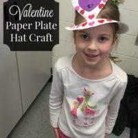 Valentine Paper Plate Party Hat Craft