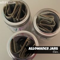 Allowance Jars – Give, Save, Spend