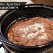3 Ingredient Slow Cooker Apple Spice Dessert