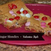 Brown Sugar Blondies for Valentine’s Day