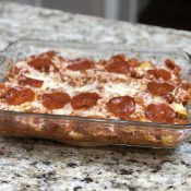 Pepperoni and Cheese Quinoa Bake